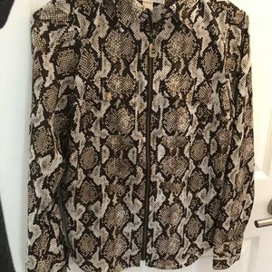 Michael Kors snake print blouse